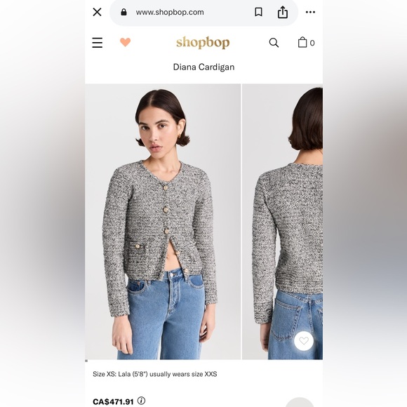 Generation Love Grey Cardigan Top - Picture 4 of 7